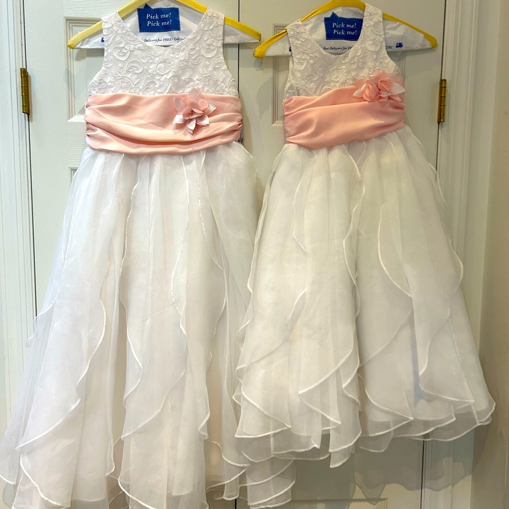 Sweet beginnings brand girls dress. Worn one time for wedding.
